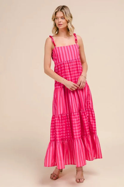 Chic Stripe Maxi Dress