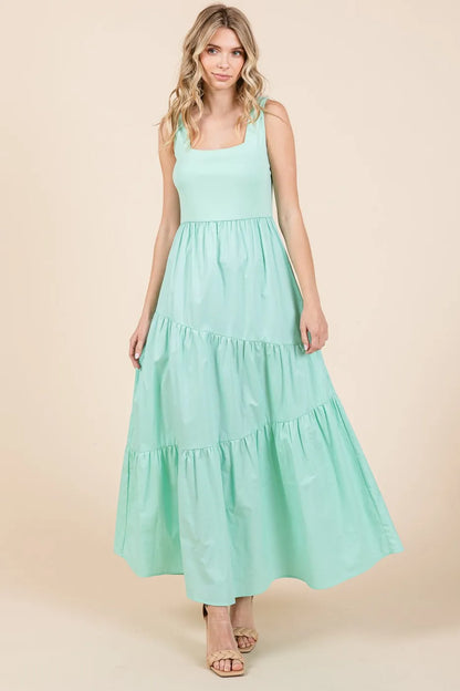 Square Neck Maxi Dress