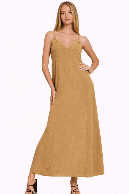 Robe débardeur Zenana délavée