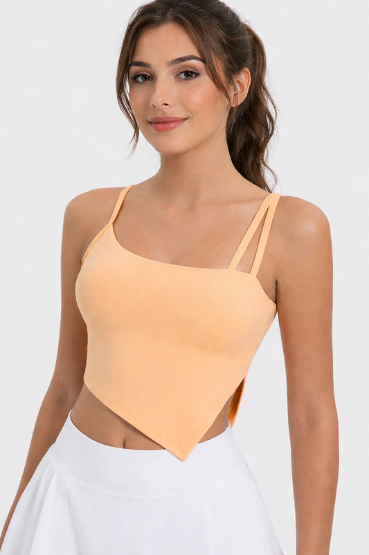 Millennia Slit Asymmetrical Neck Active Cami