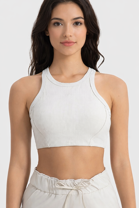 Millennia Wide Strap Cropped Sport Tank